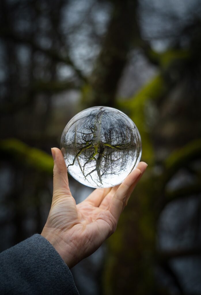 bolas de cristal de cuarzo para bruja