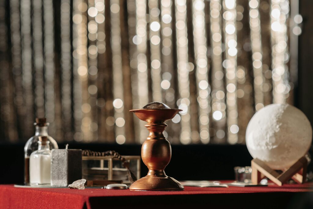 Close-Up Shot of Fortune Telling Objects